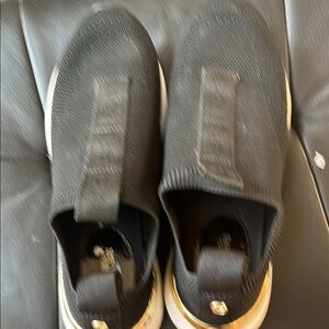 Michael Kors Black Sneakers with Gold Trim